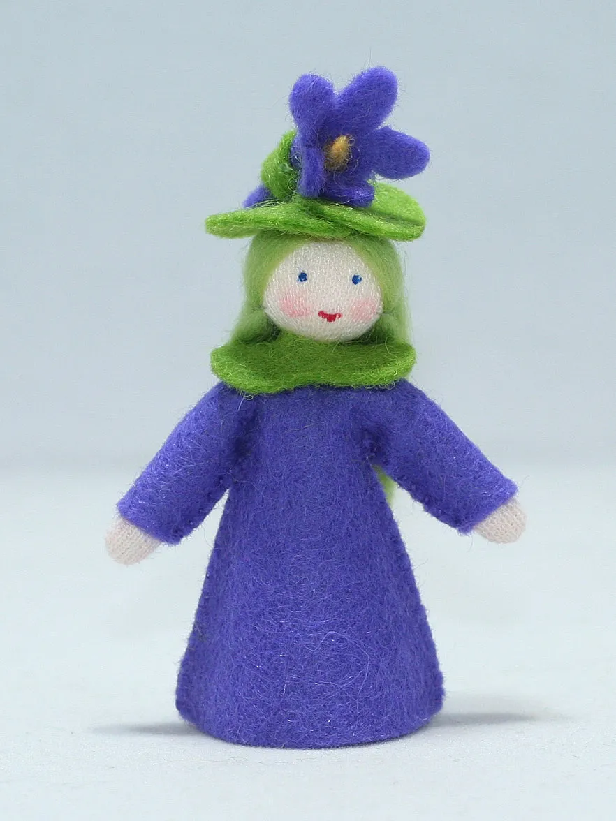 Sweet Violet Fairy Felted Waldorf Doll - Two Skin Colors