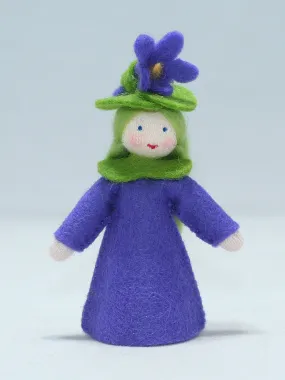 Sweet Violet Fairy Felted Waldorf Doll - Two Skin Colors