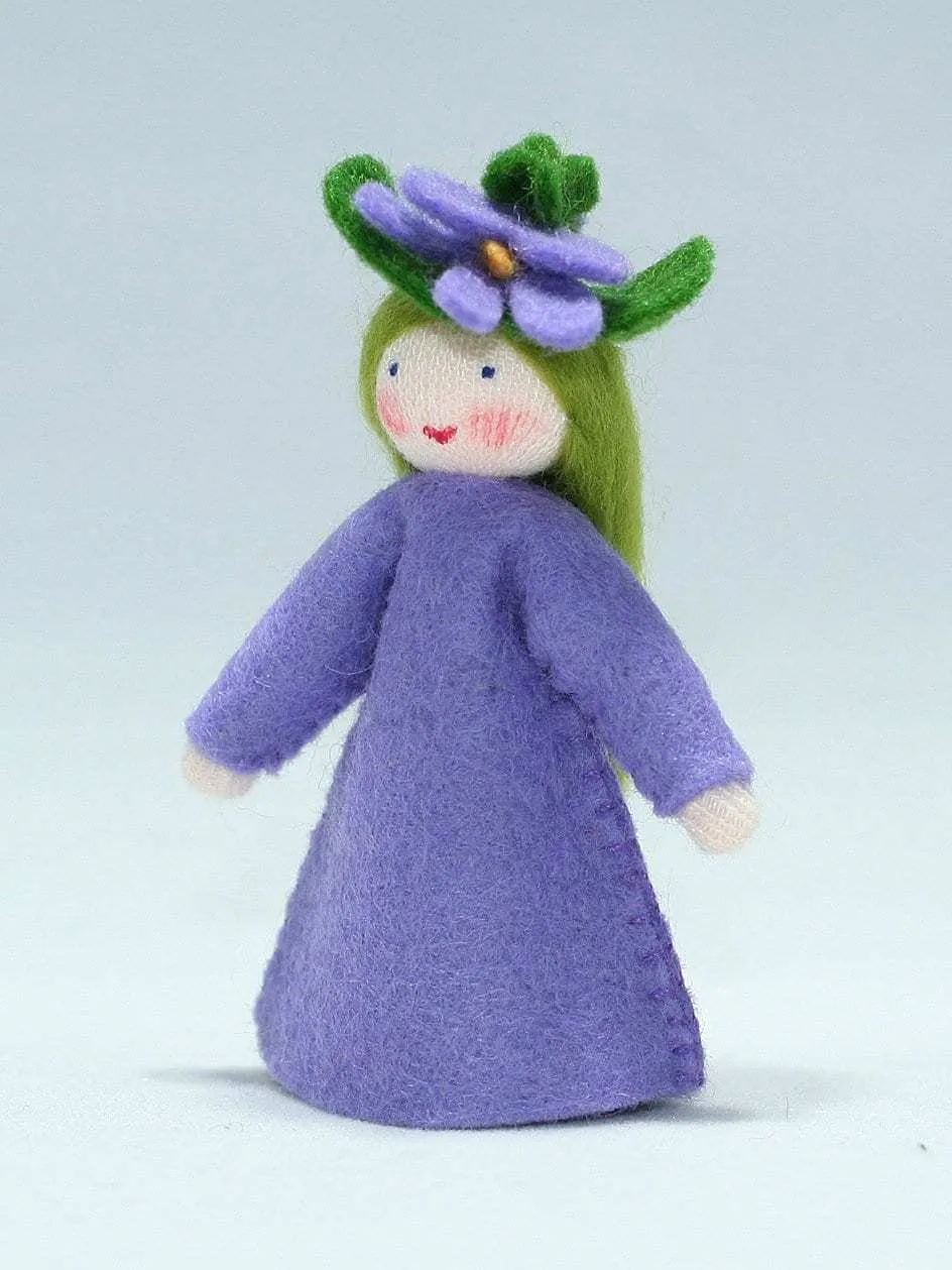 Sweet Violet Fairy Felted Waldorf Doll - Two Skin Colors