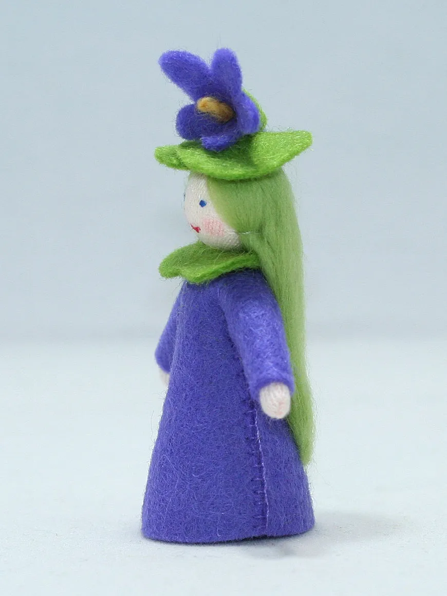 Sweet Violet Fairy Felted Waldorf Doll - Two Skin Colors