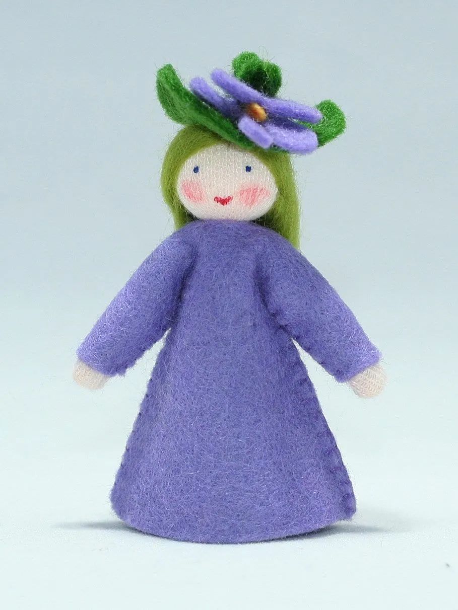 Sweet Violet Fairy Felted Waldorf Doll - Two Skin Colors
