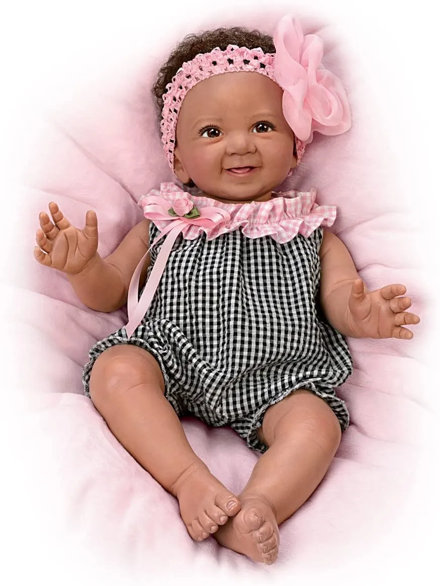 The Ashton-Drake Galleries Such A Doll Photo Contest Collection Issue #3: 'Alanna' Baby Doll Handcrafted Lifelike with RealTouch® Vinyl and Hand-Rooted Hair by Ping Lau 18-Inches