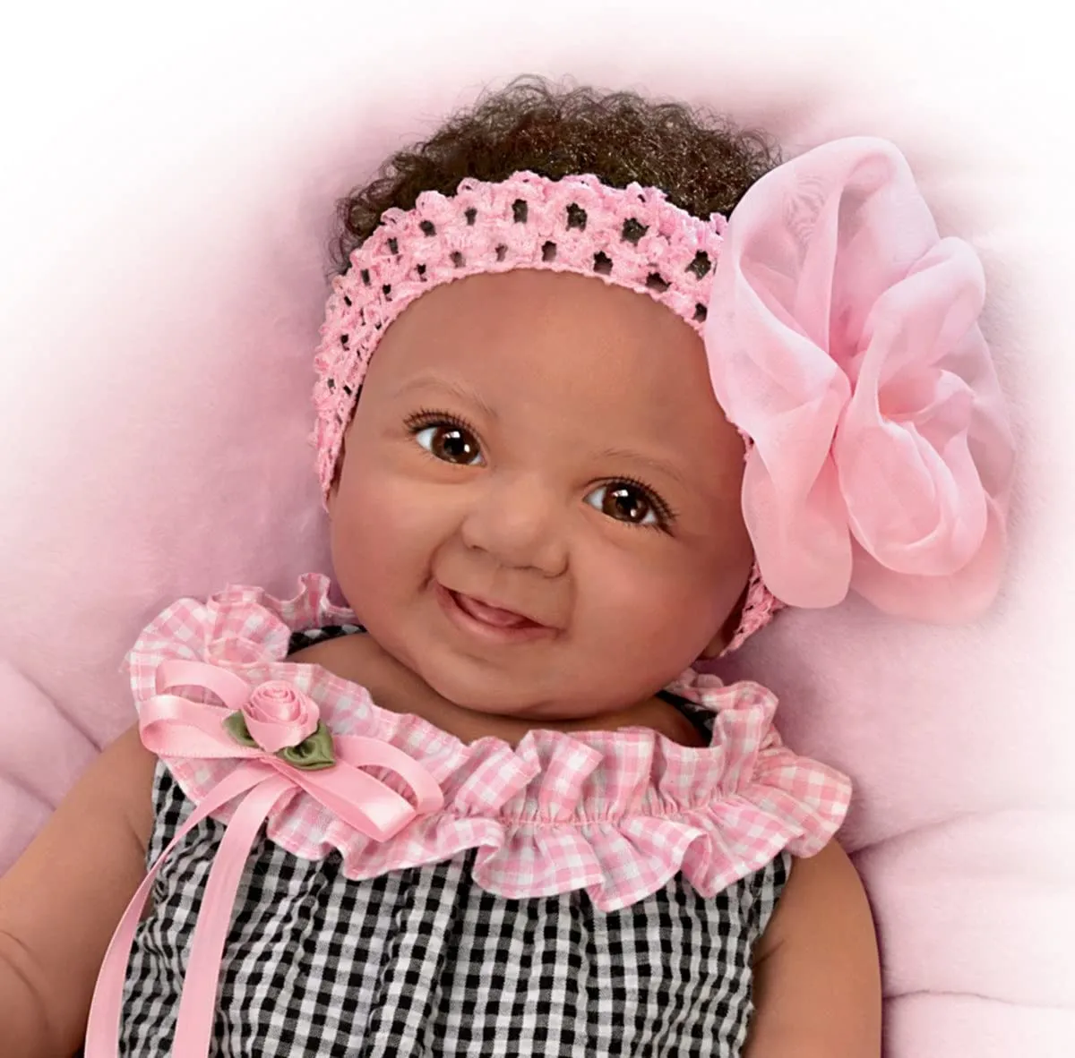 The Ashton-Drake Galleries Such A Doll Photo Contest Collection Issue #3: 'Alanna' Baby Doll Handcrafted Lifelike with RealTouch® Vinyl and Hand-Rooted Hair by Ping Lau 18-Inches