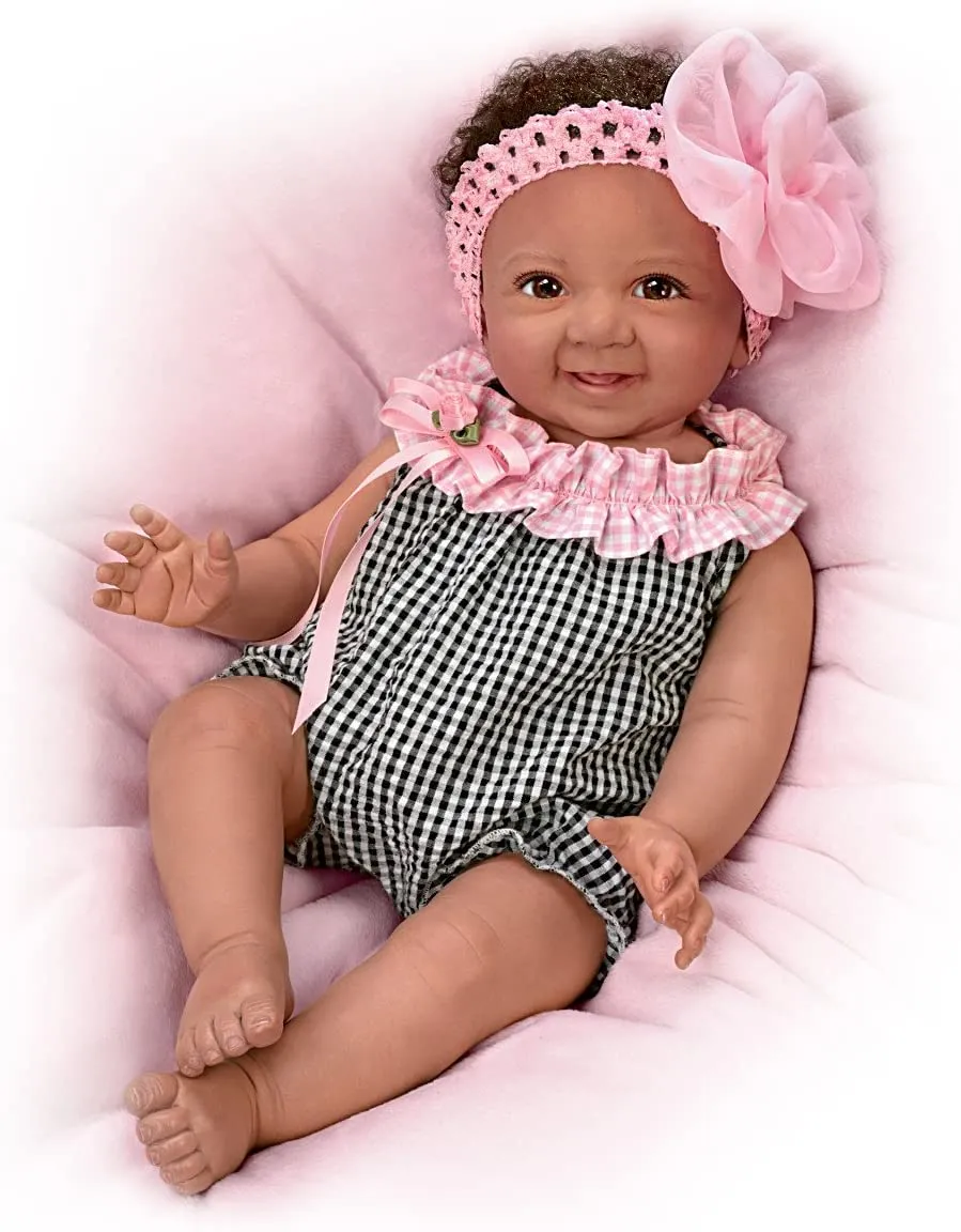The Ashton-Drake Galleries Such A Doll Photo Contest Collection Issue #3: 'Alanna' Baby Doll Handcrafted Lifelike with RealTouch® Vinyl and Hand-Rooted Hair by Ping Lau 18-Inches
