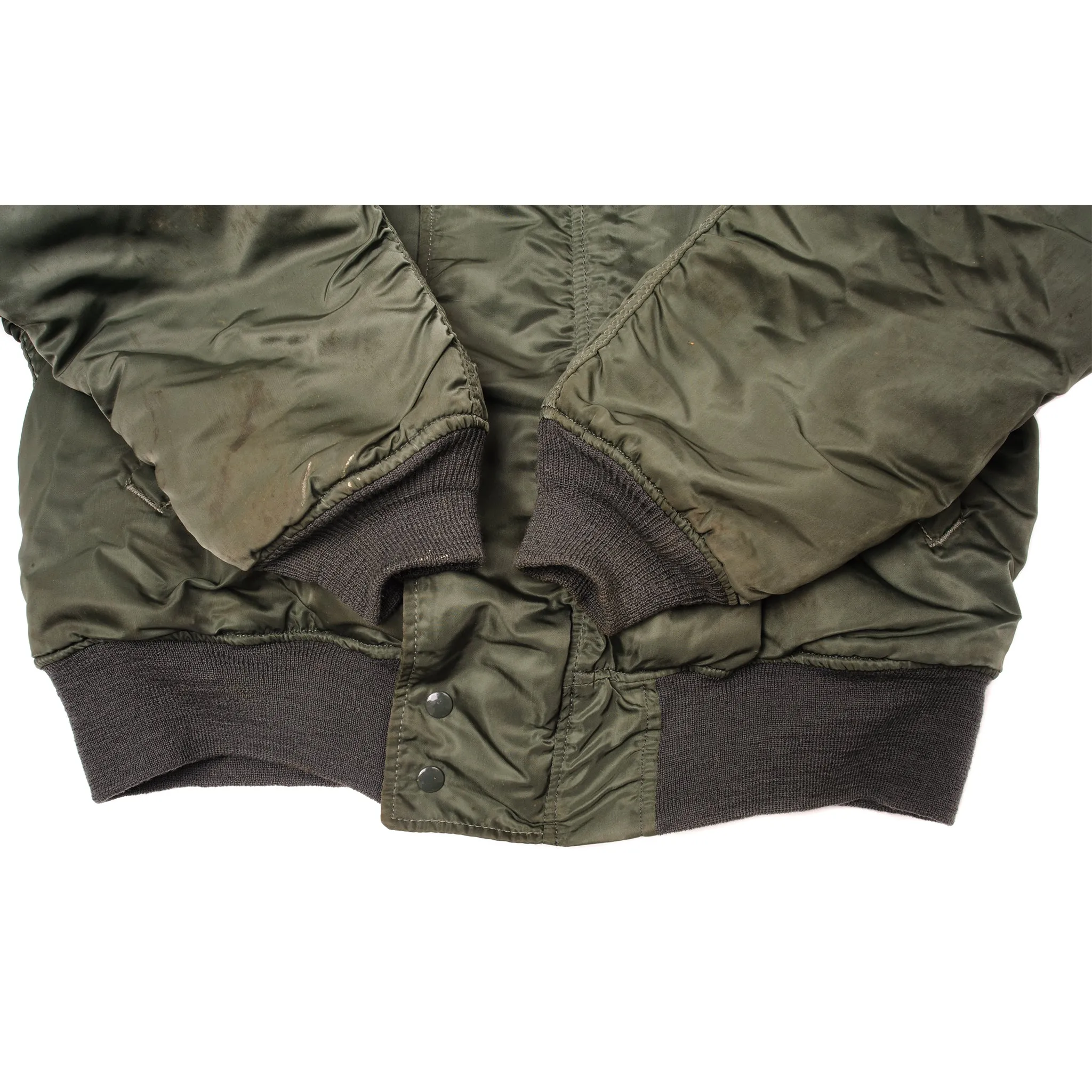 VINTAGE US ARMY PARKA E.C.W. FLIGHT JACKET N-2B N2B  1985 SIZE LARGE
