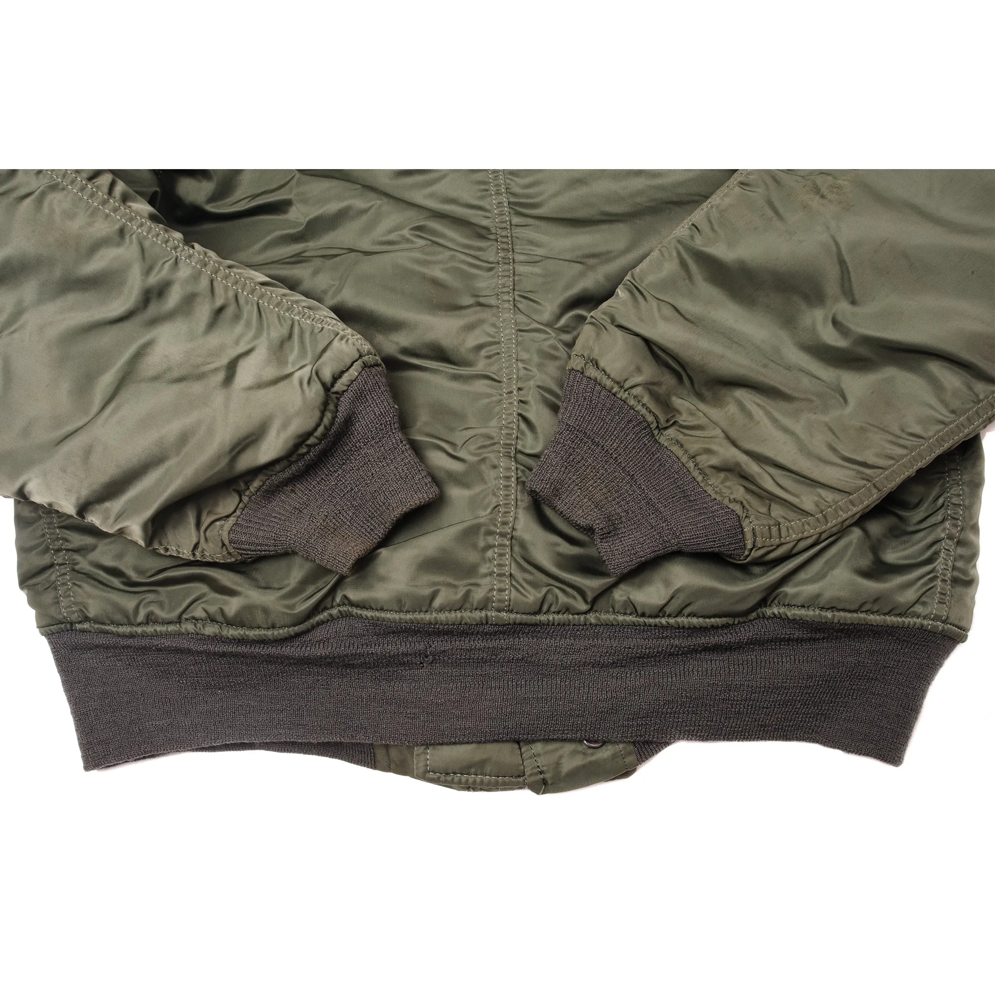 VINTAGE US ARMY PARKA E.C.W. FLIGHT JACKET N-2B N2B  1985 SIZE LARGE