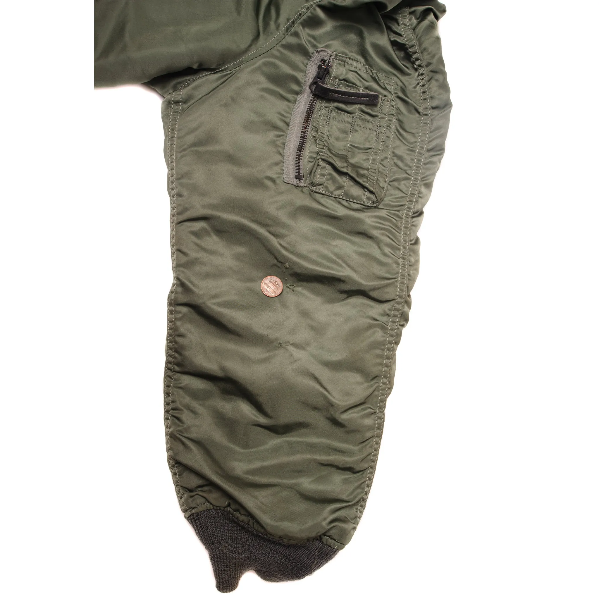 VINTAGE US ARMY PARKA E.C.W. FLIGHT JACKET N-2B N2B  1985 SIZE LARGE