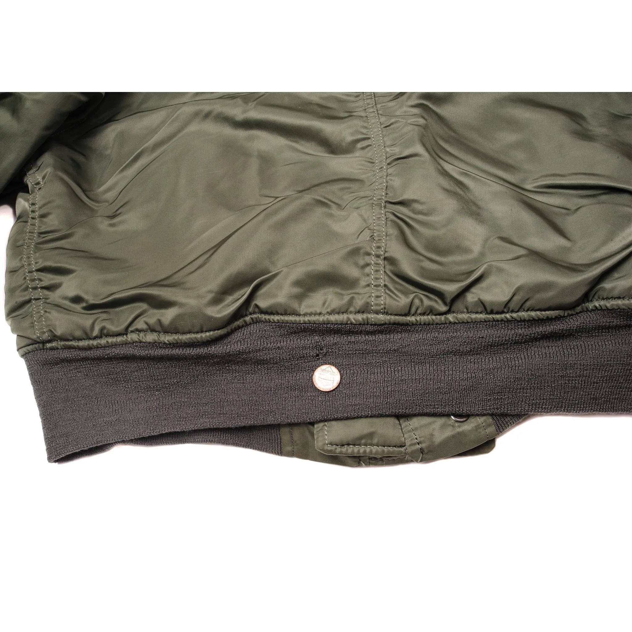 VINTAGE US ARMY PARKA E.C.W. FLIGHT JACKET N-2B N2B  1985 SIZE LARGE