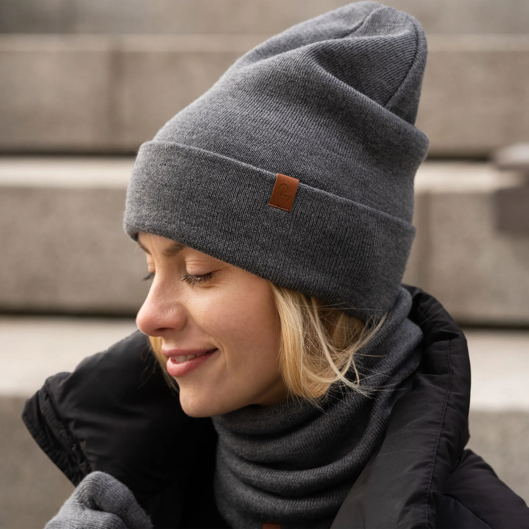 Women's Knit Beanie Merino