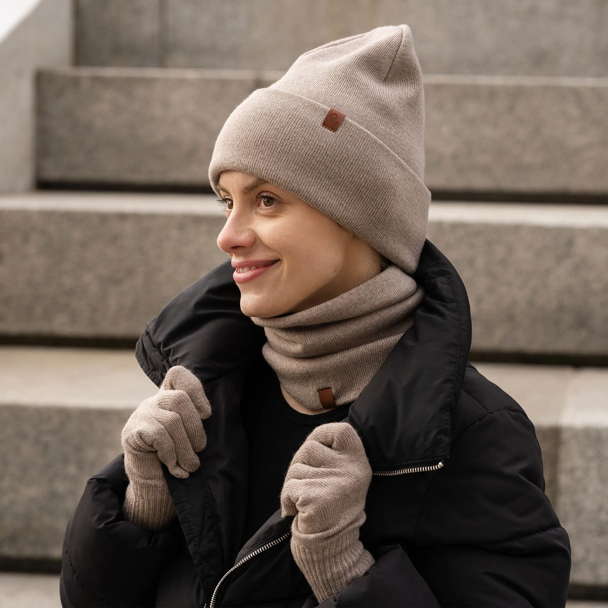 Women's Knit Beanie Merino