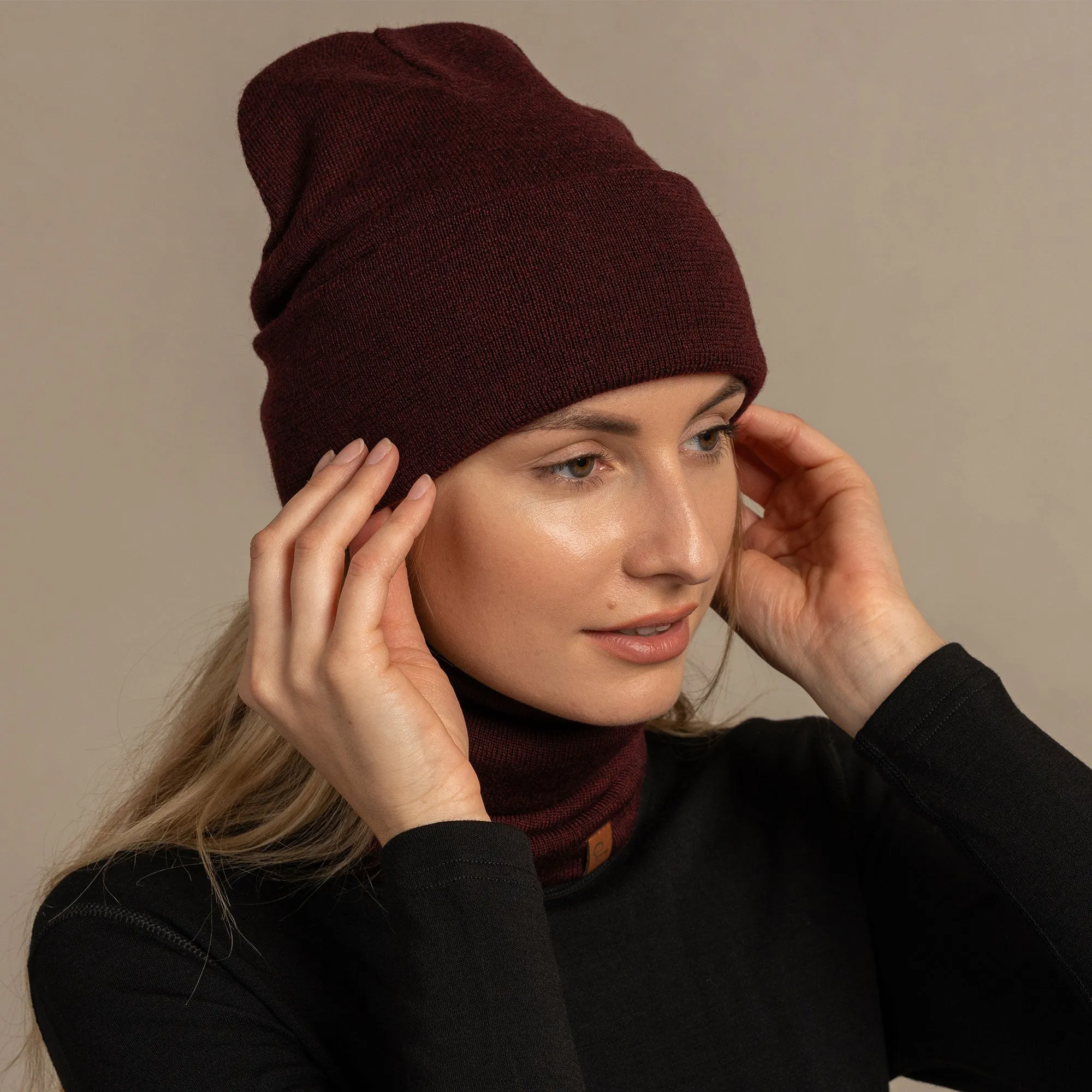 Women's Knit Beanie Merino